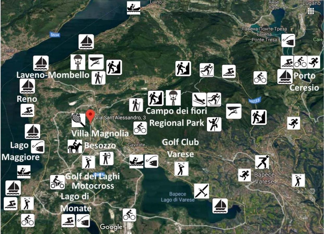 Villa Magnolia Lago Maggiore Besozzo Zewnętrze zdjęcie